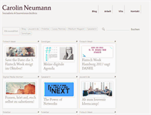 Tablet Screenshot of carolin-neumann.de